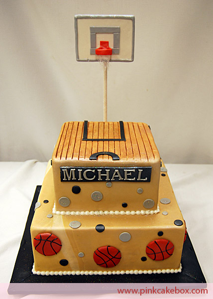 Basketball Court Cake