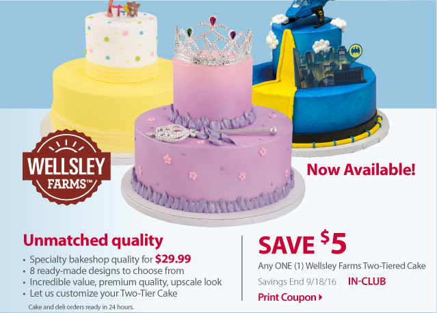 BJ's Wholesale Cakes