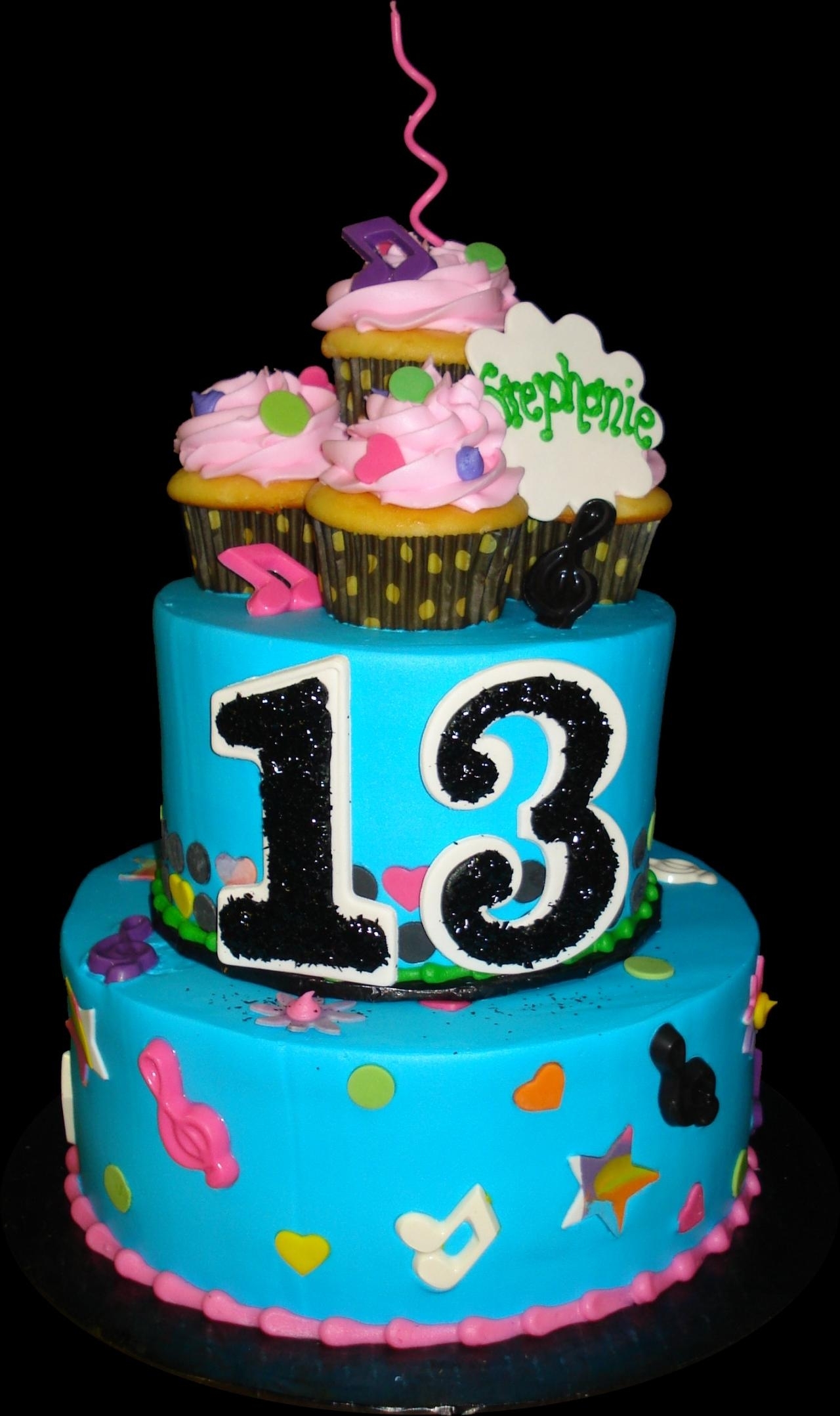 Blue 13th Birthday Cakes for Girls