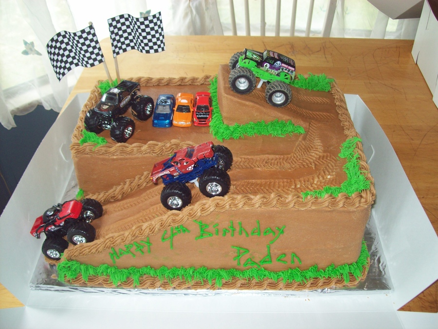 10 Photos of Number 7 Monster Truck Cakes