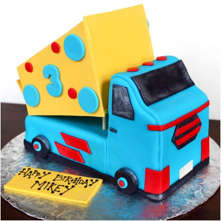 Boys Truck Birthday Cake
