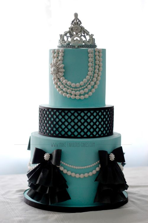 Breakfast at Tiffany Birthday Cake