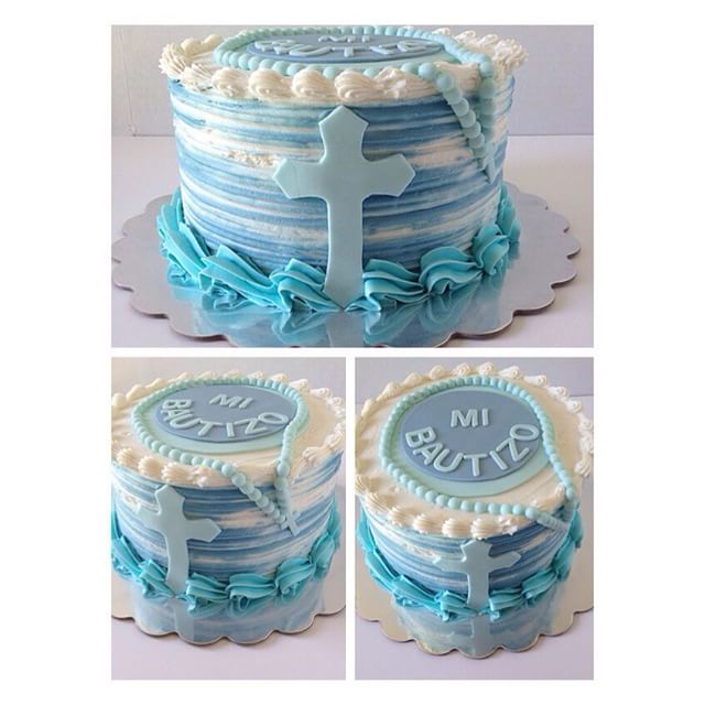 Buttercream Boys Communion Cake