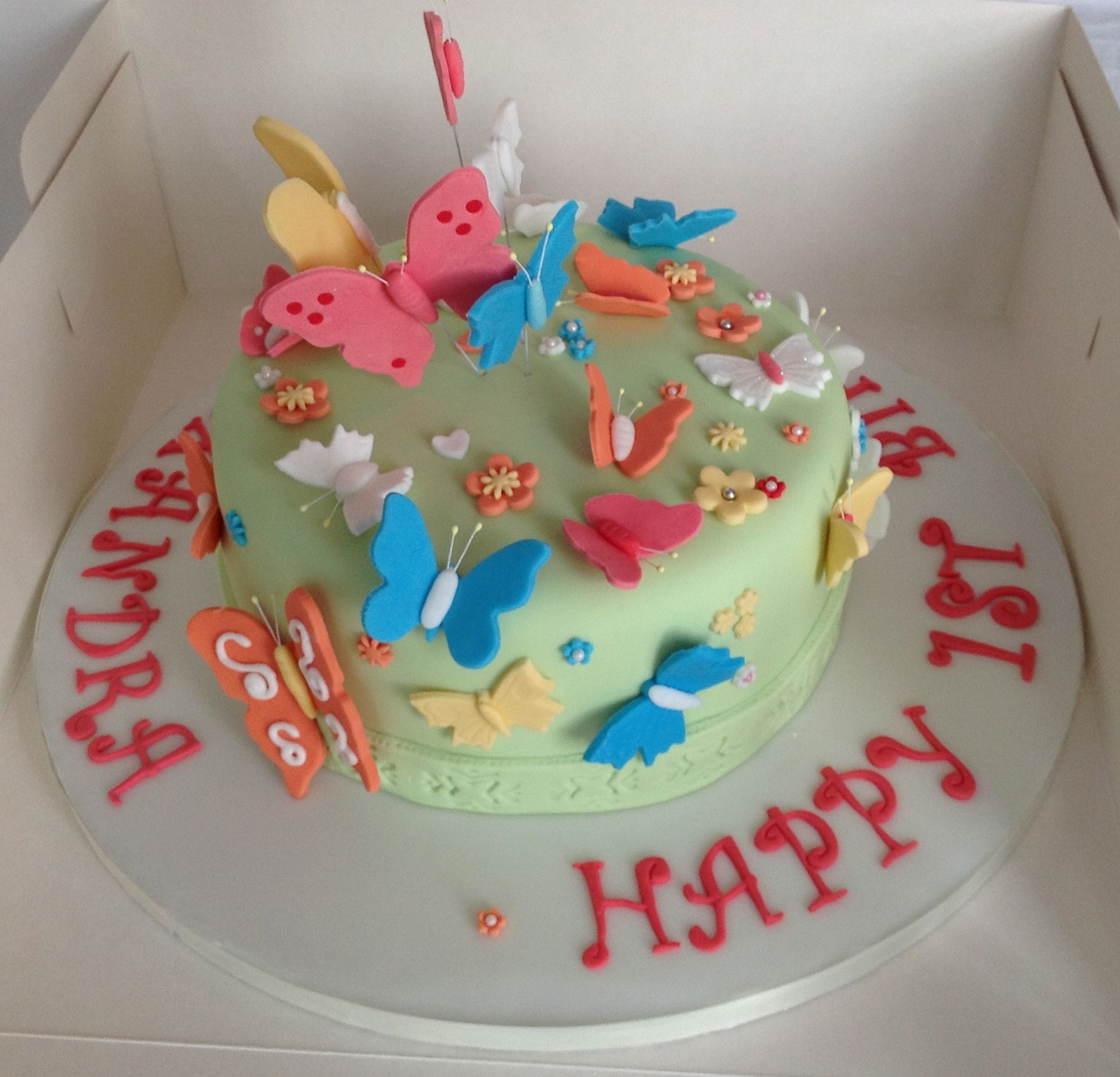 Butterfly Birthday Cake