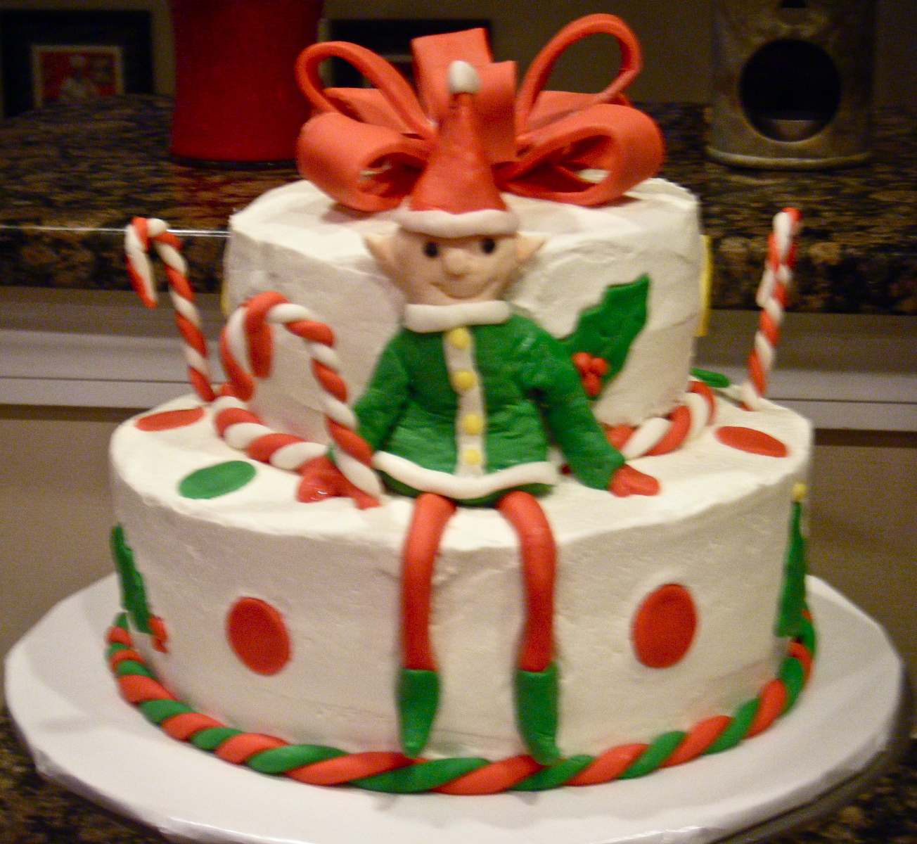 Christmas Elf Cake Decorations