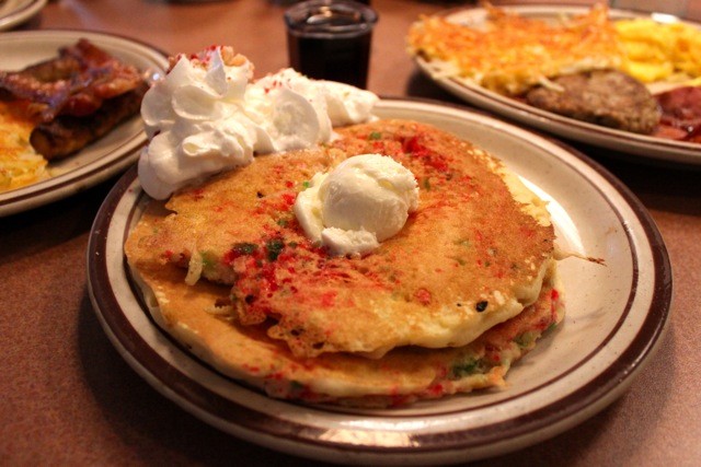 Christmas Pancake Denny's