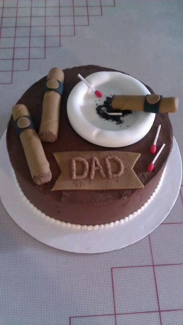 Cigar Birthday Cake