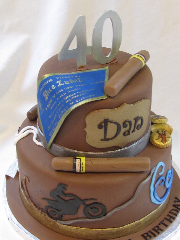 Cigar Birthday Cake