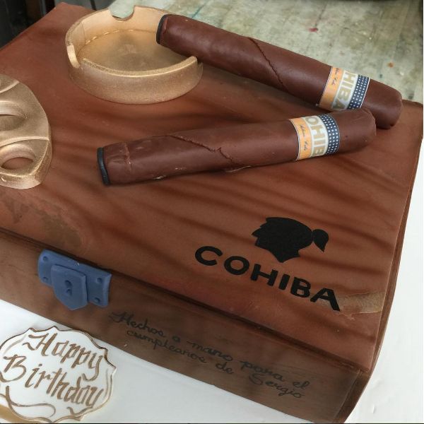 Cigar Birthday Cake