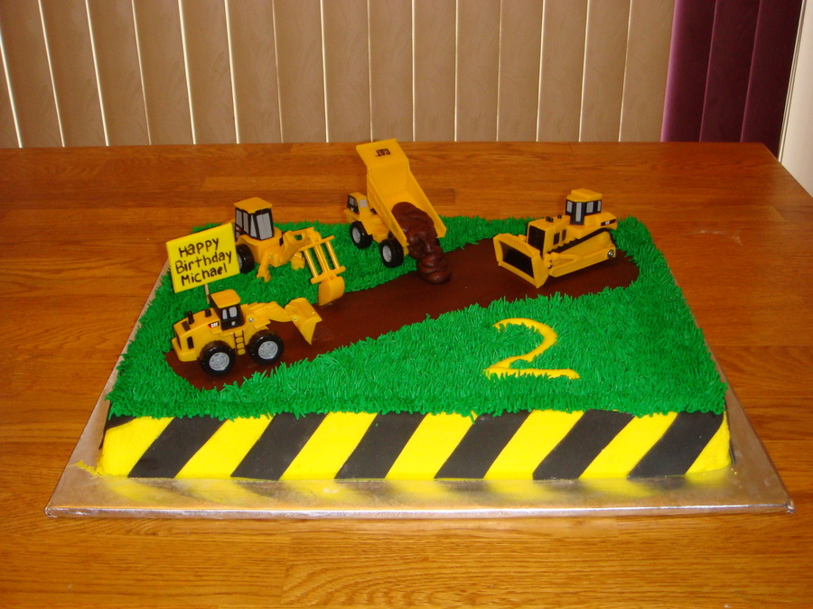 Construction Sheet Cake