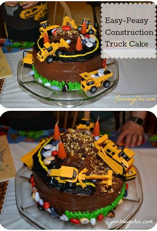 Construction Site Birthday Cake