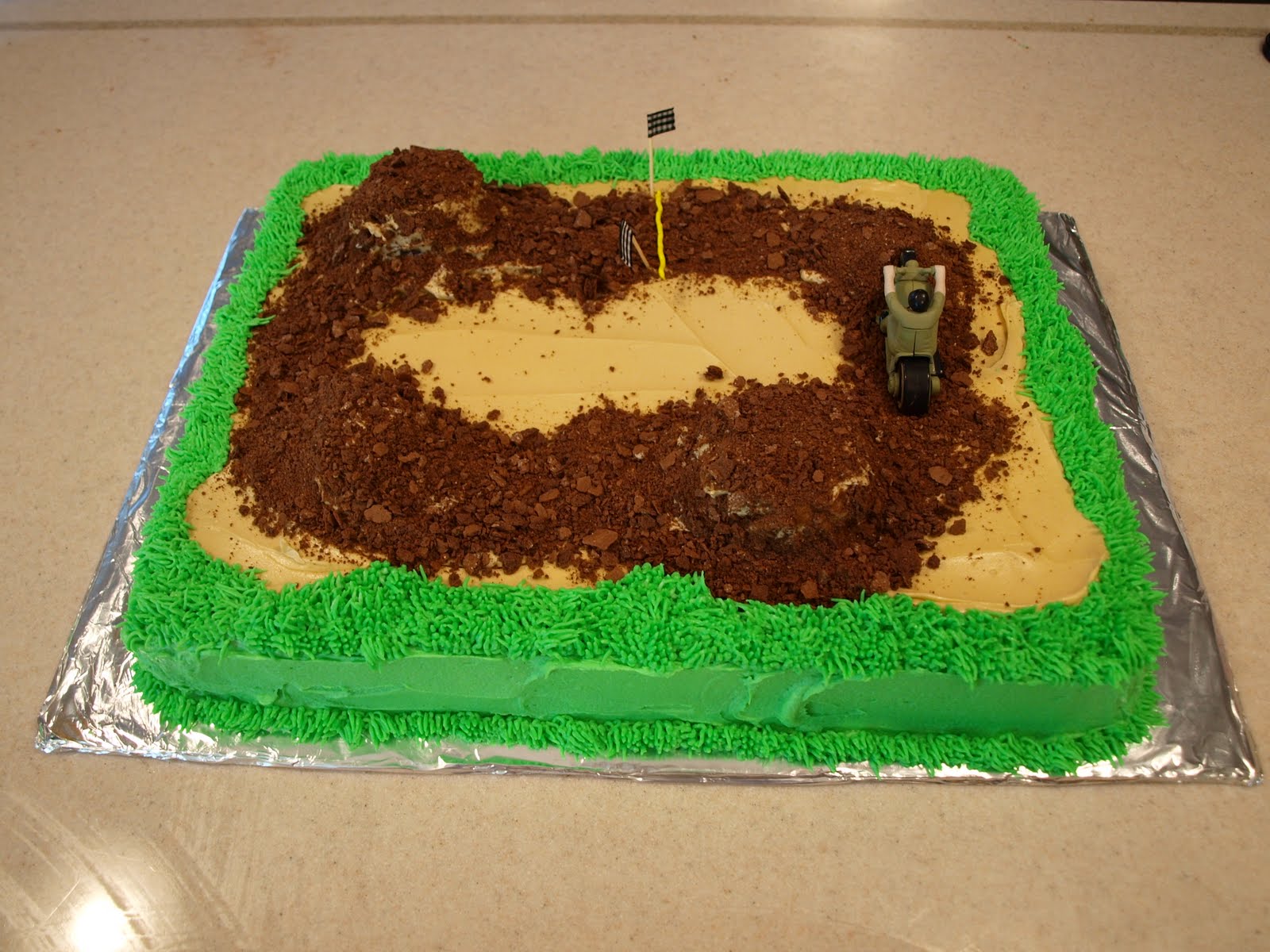 Dirt Bike Birthday Cake