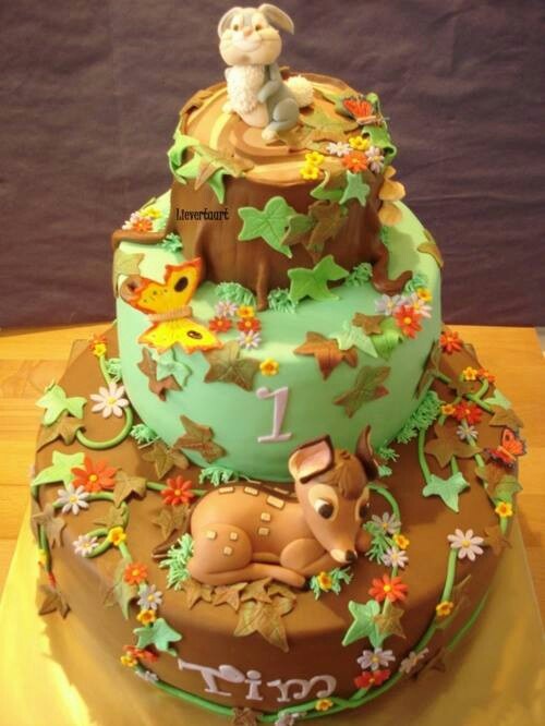 Disney Bambi Birthday Cake