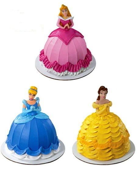 Disney Princess Doll Birthday Cakes