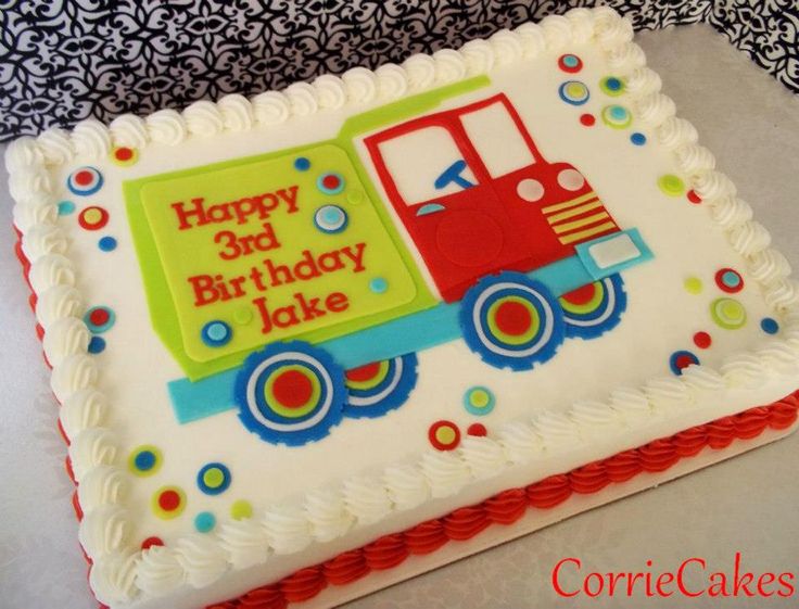 Dump Truck Birthday Cakes for Boys