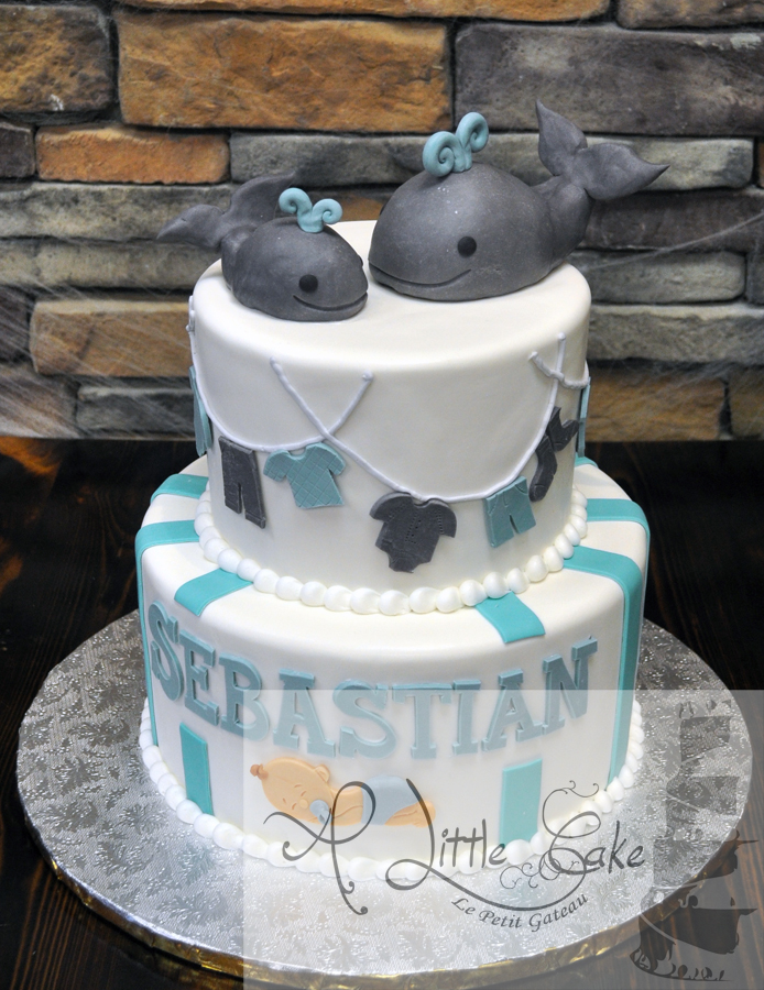 Elephant Baby Shower Cake