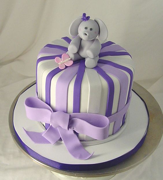 Elephant Baby Shower Cake