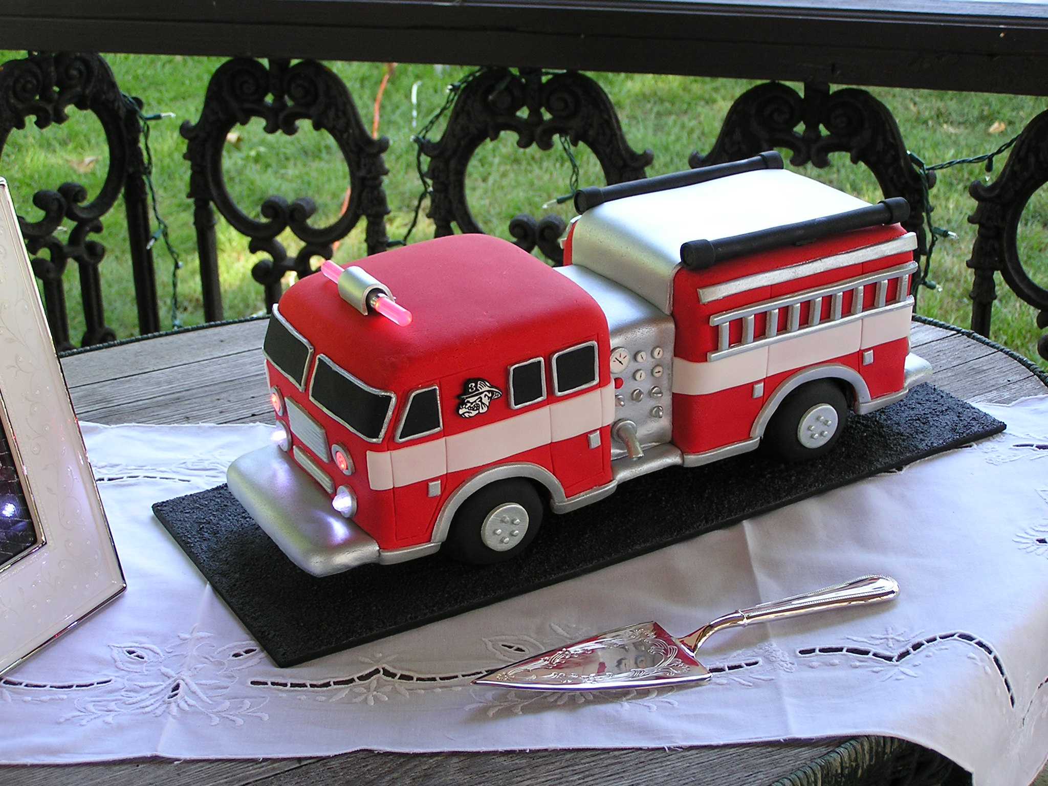 Fire Truck Birthday Cake