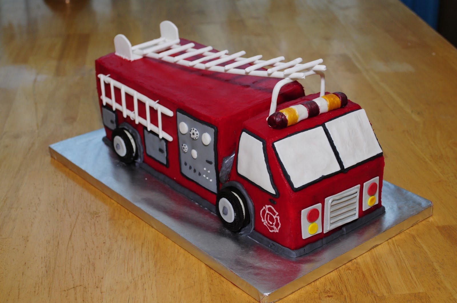 Fire Truck Birthday Cake