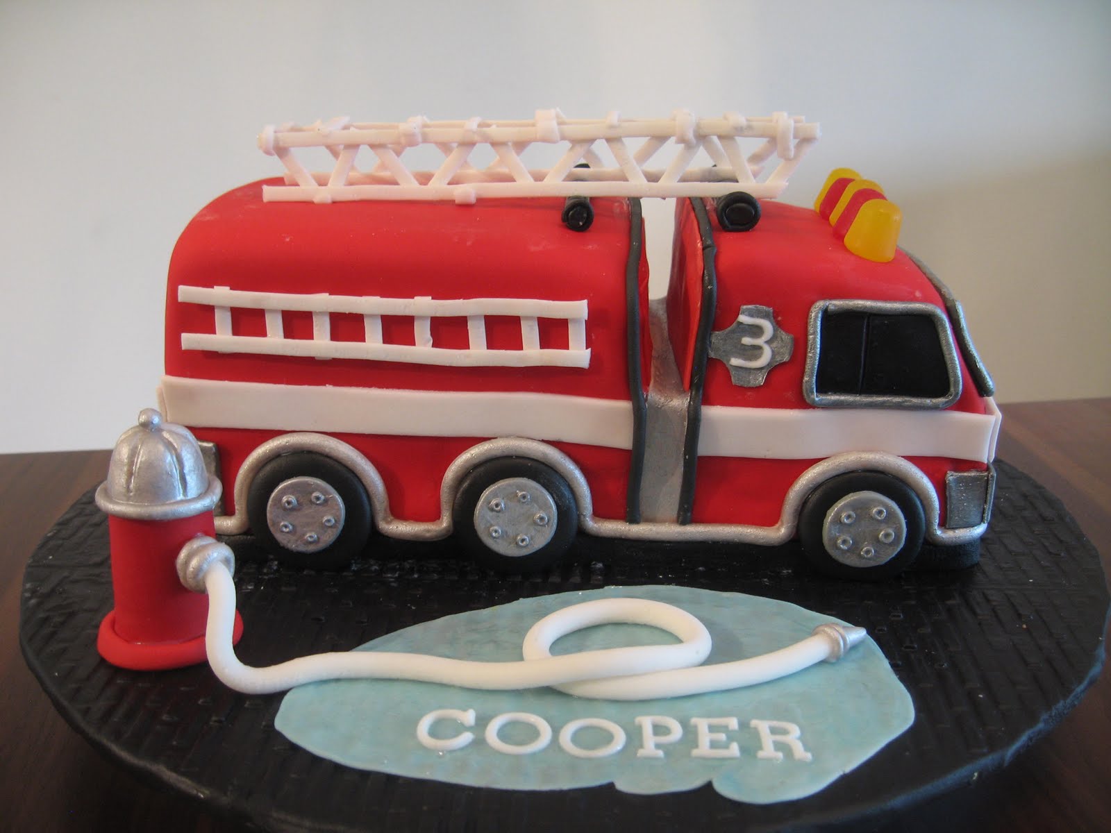 Fire Truck Cake