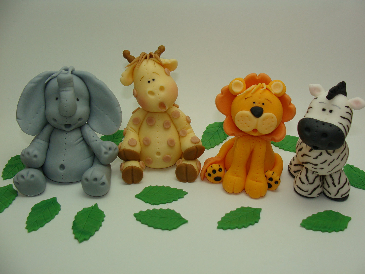 12 Edible Jungle Animals For Cakes Photo Fondant Jungle Animal