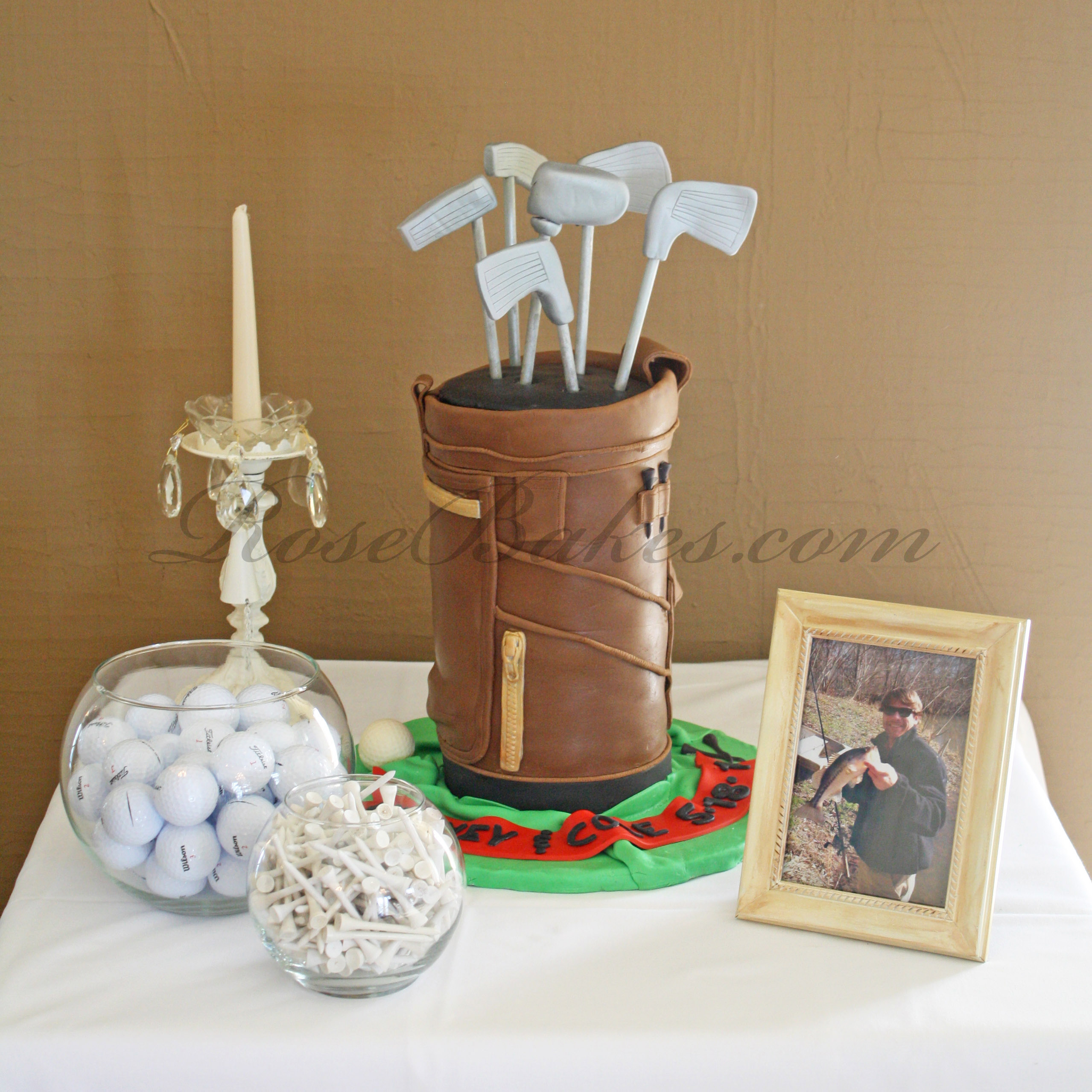 Golf Bag Grooms Cake