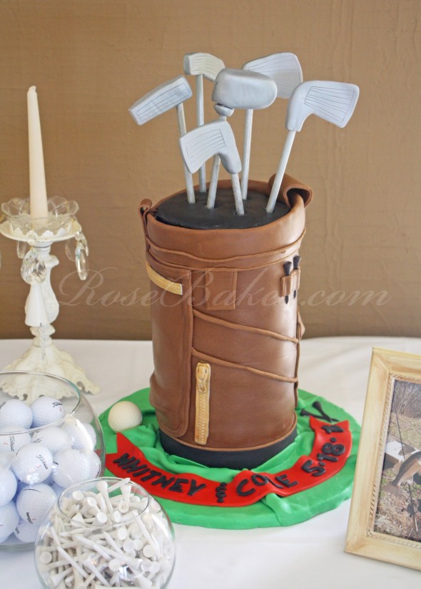 Golf Bag Grooms Cake