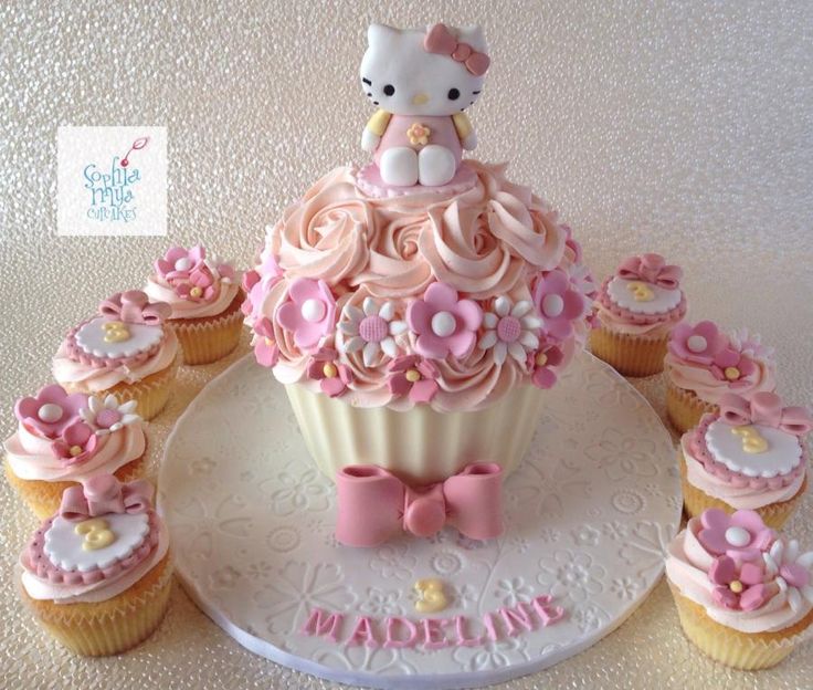 Hello Kitty Giant Cupcake