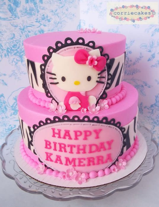 12 Photos of Hello Kitty Zebra Birthday Cakes That Say Alyssa