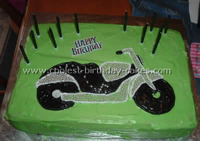 11 Photos of Motorcycle Homemade Birthday Cakes