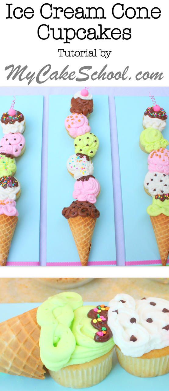 Ice Cream Cone Cupcakes