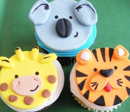 Jungle Animal Cupcake Toppers