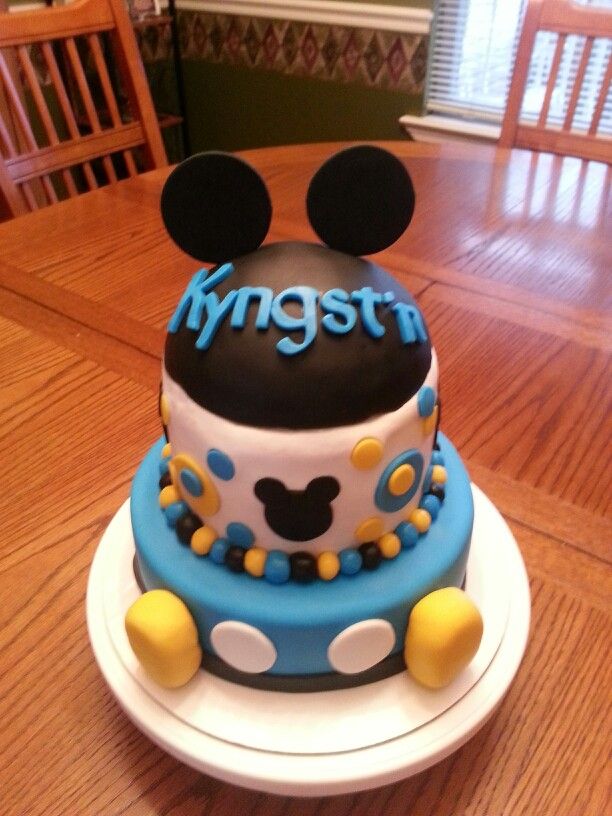 Mickey Mouse Baby Shower Cake