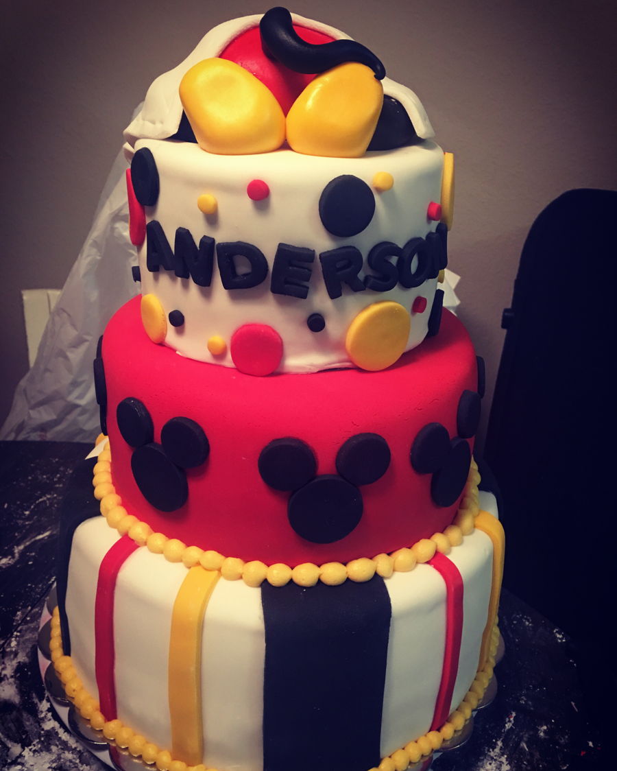 Mickey Mouse Baby Shower Cake