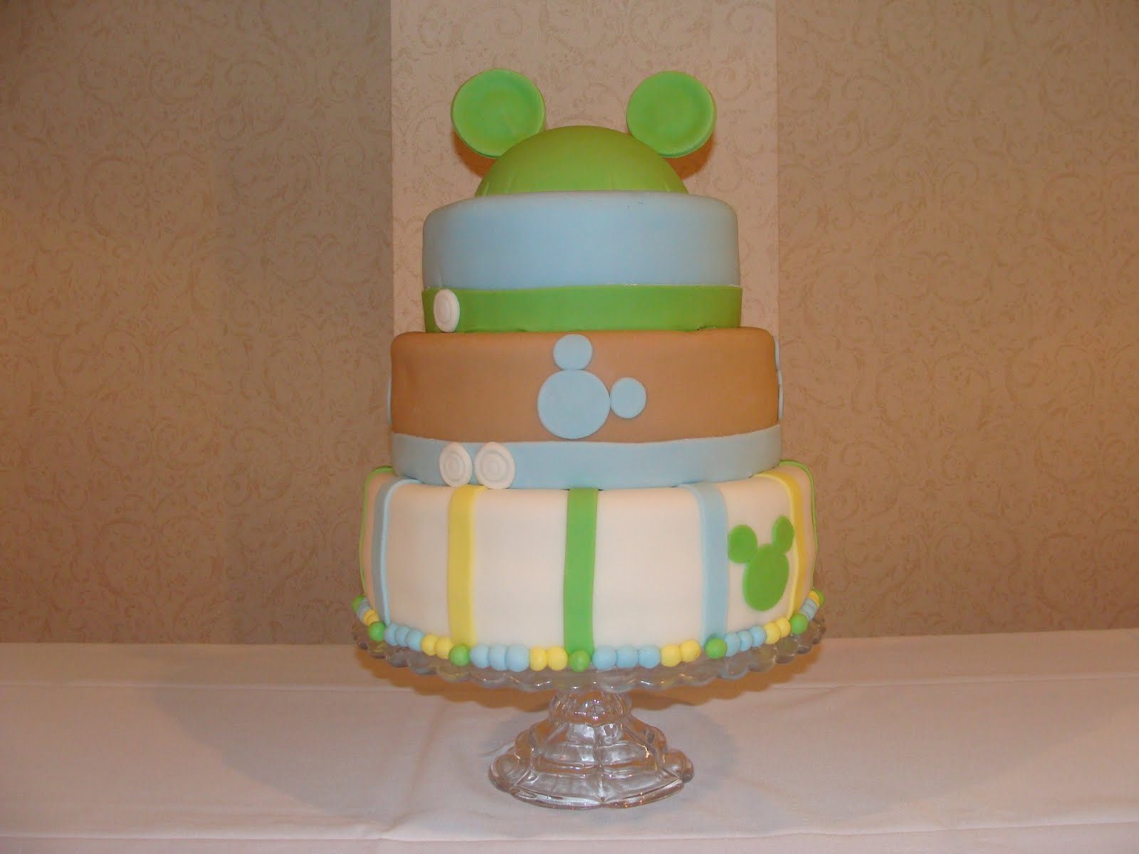 Mickey Mouse Baby Shower Cake