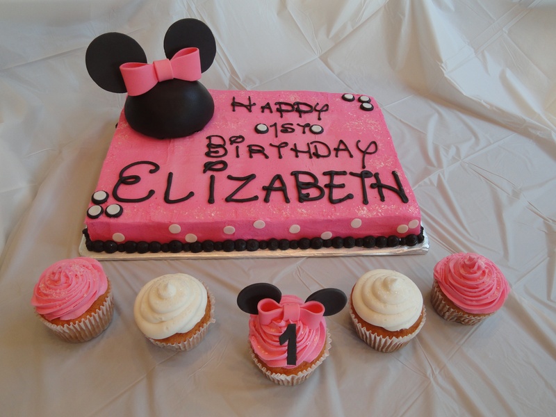 Minnie Mouse Sheet Cake