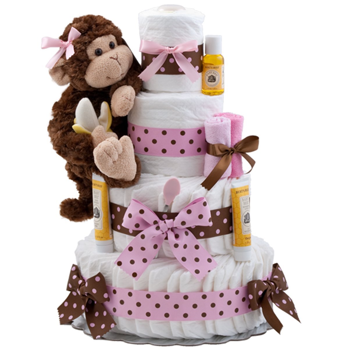 Monkey Baby Shower Diaper Cake