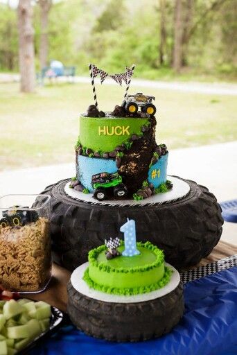 Monster Truck Birthday Cake