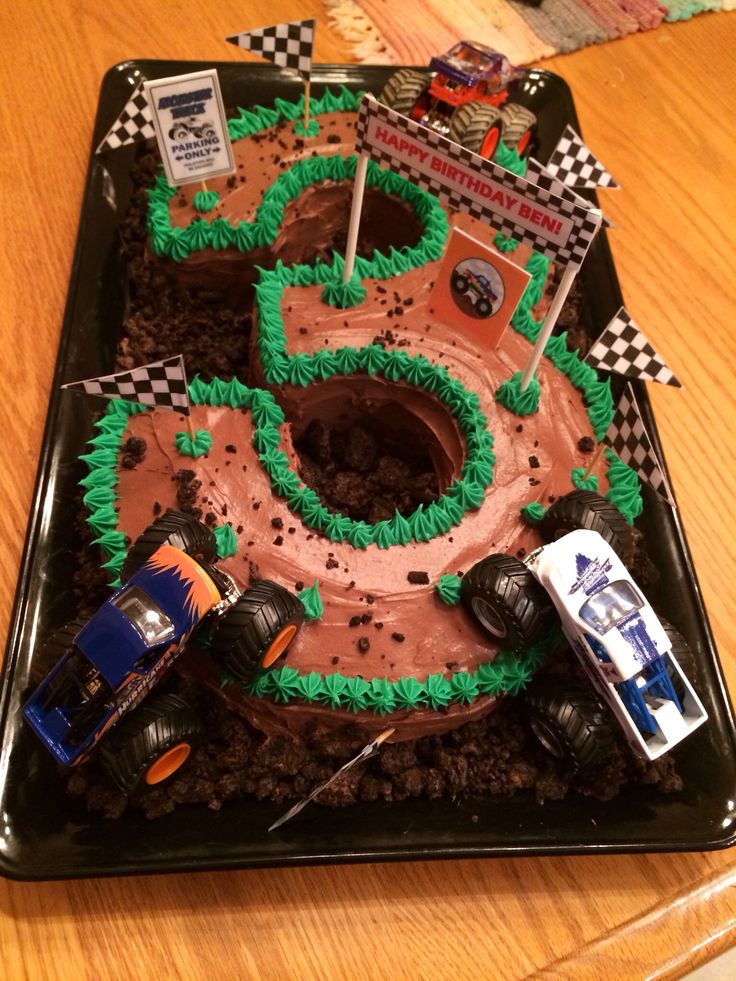 10 Number 7 Monster Truck Cakes Photo Boys Monster Truck Birthday Cake Monster Truck Cake And Monster Truck Birthday Cake Snackncake