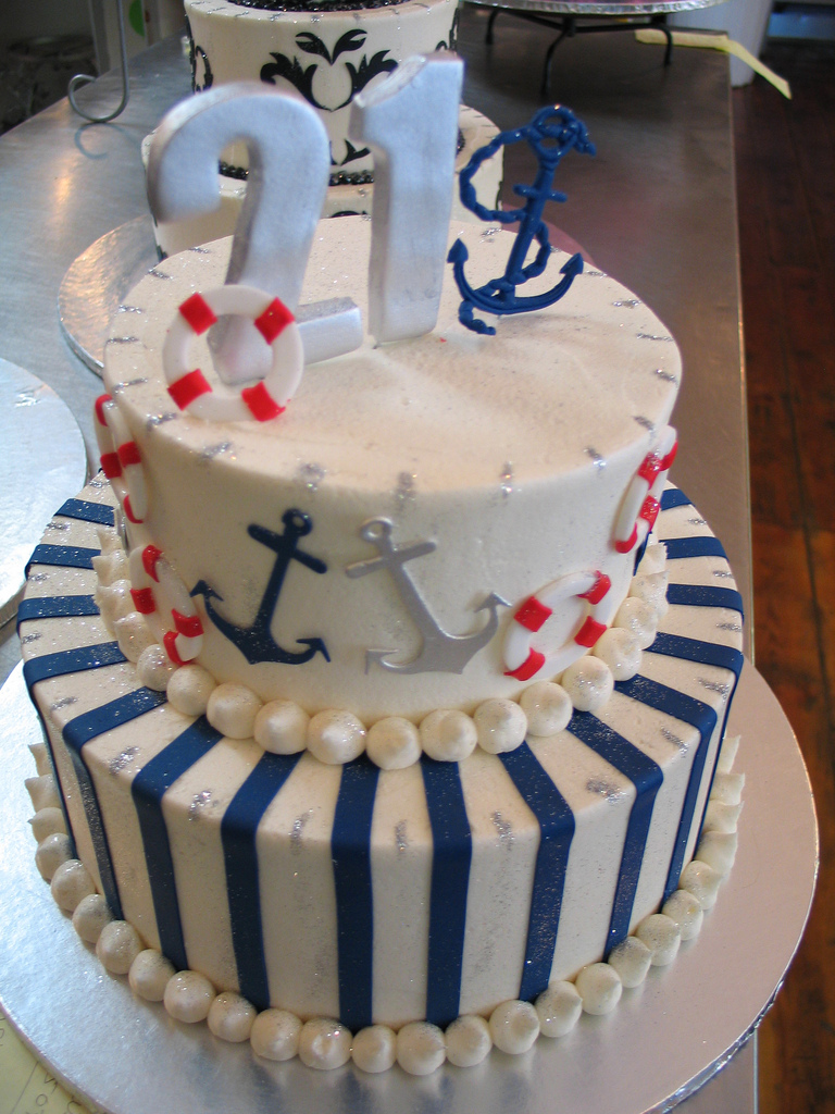 Nautical Theme Birthday Cake