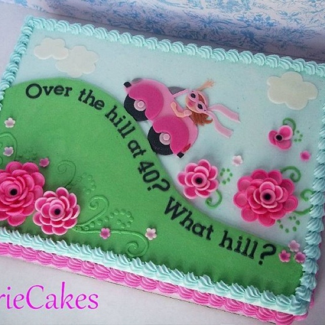 Over the Hill Birthdays Sheets Cakes Idea