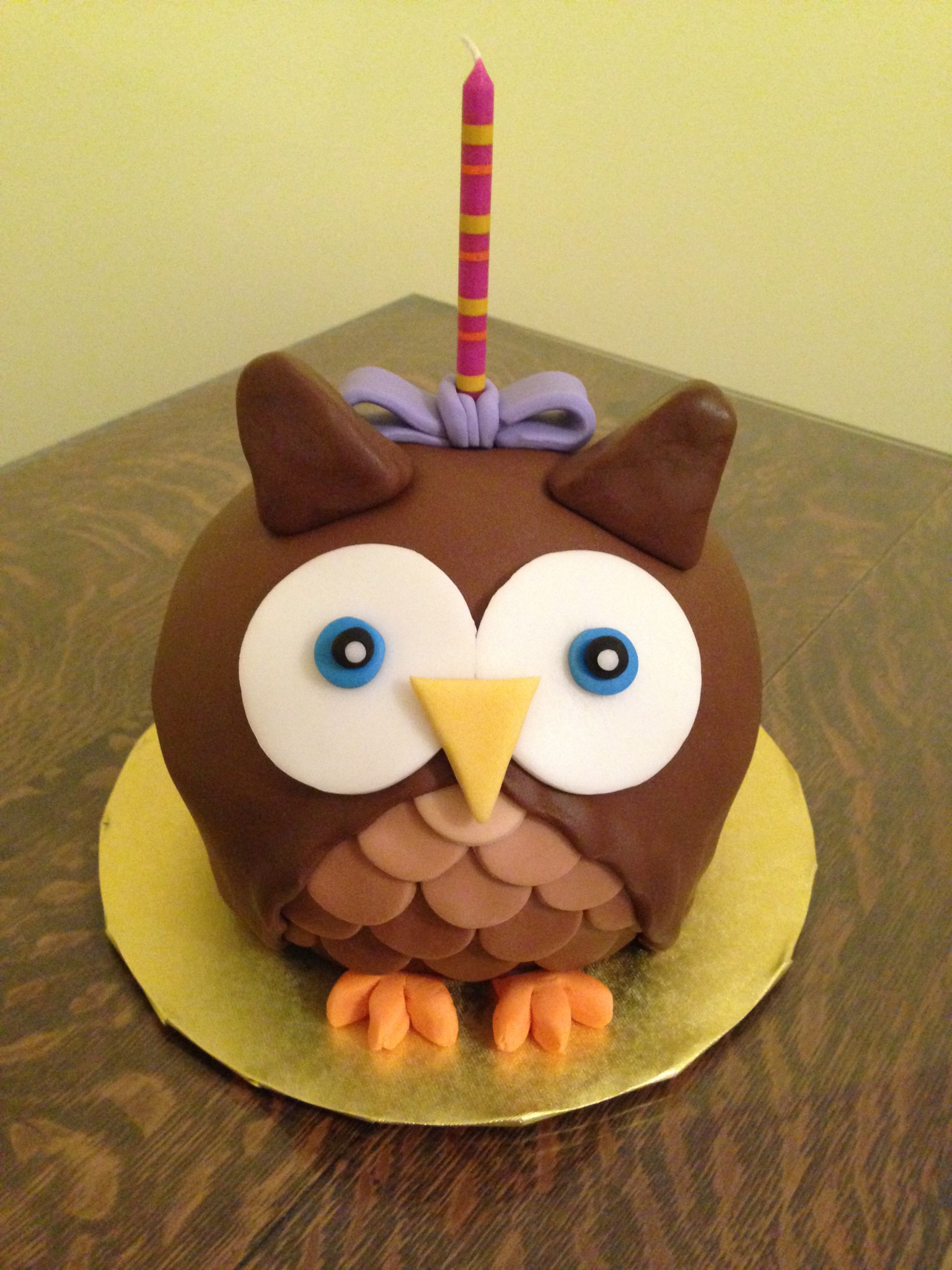 Owl Birthday Cake