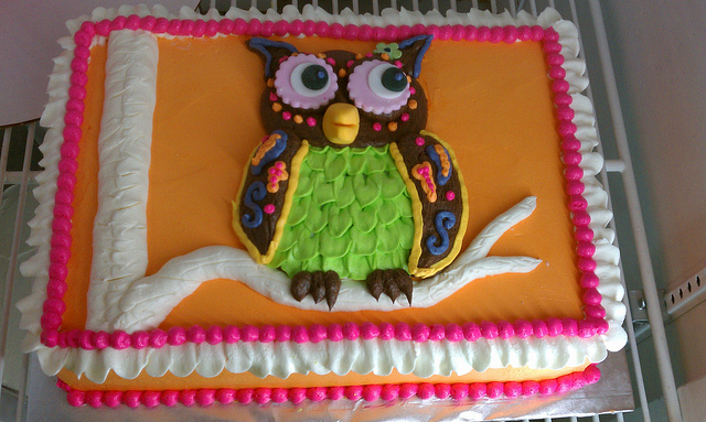 Owl Birthday Cake