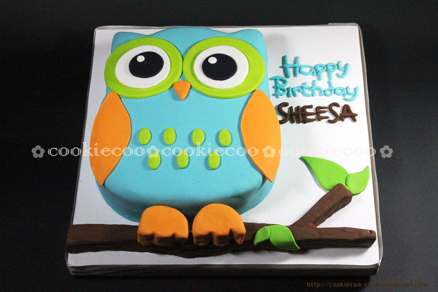 Owl Birthday Cake