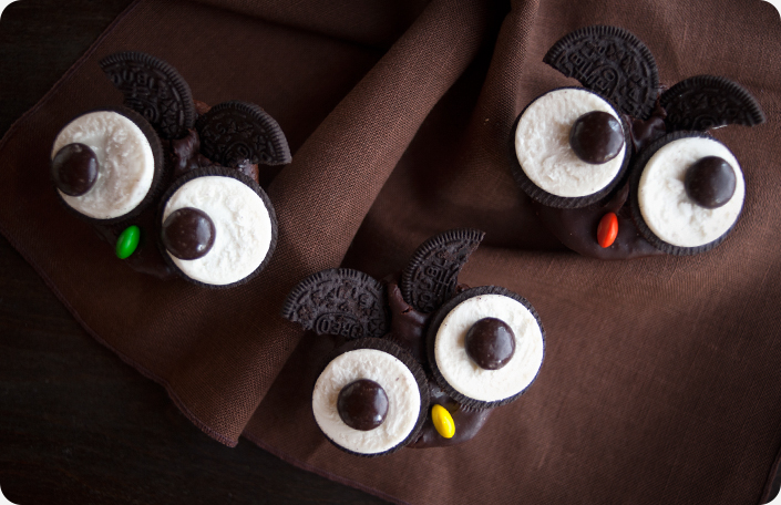 5 Photos of Cookies'n Cream Oreo Owl Cupcakes