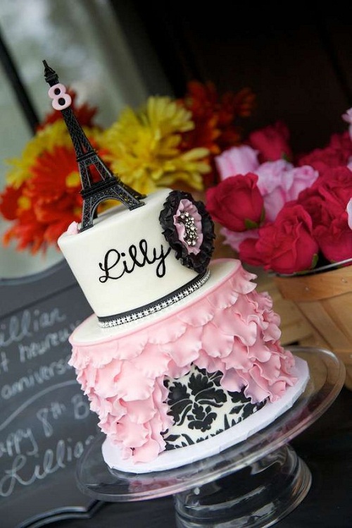 11 Photos of Elegant Paris Themed Birthday Cakes