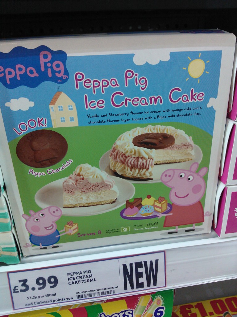 Peppa Pig Ice Cream Cake