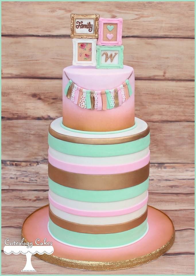 Pink Baby Shower Cake