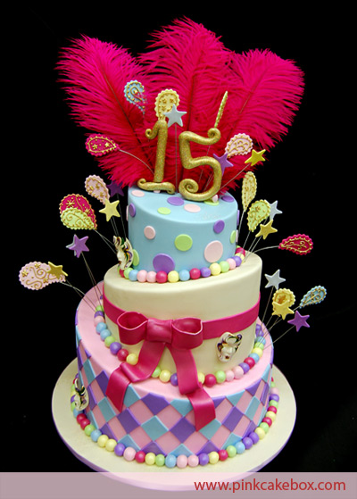 Quinceanera Sweet 15 Birthday Cake