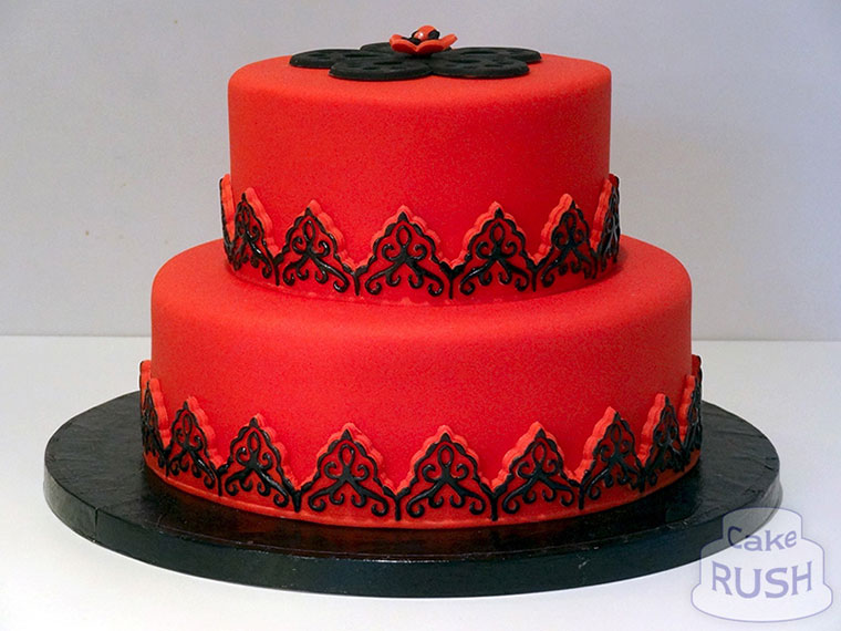 11 Photos of Elegant Black And Red Bday Cakes